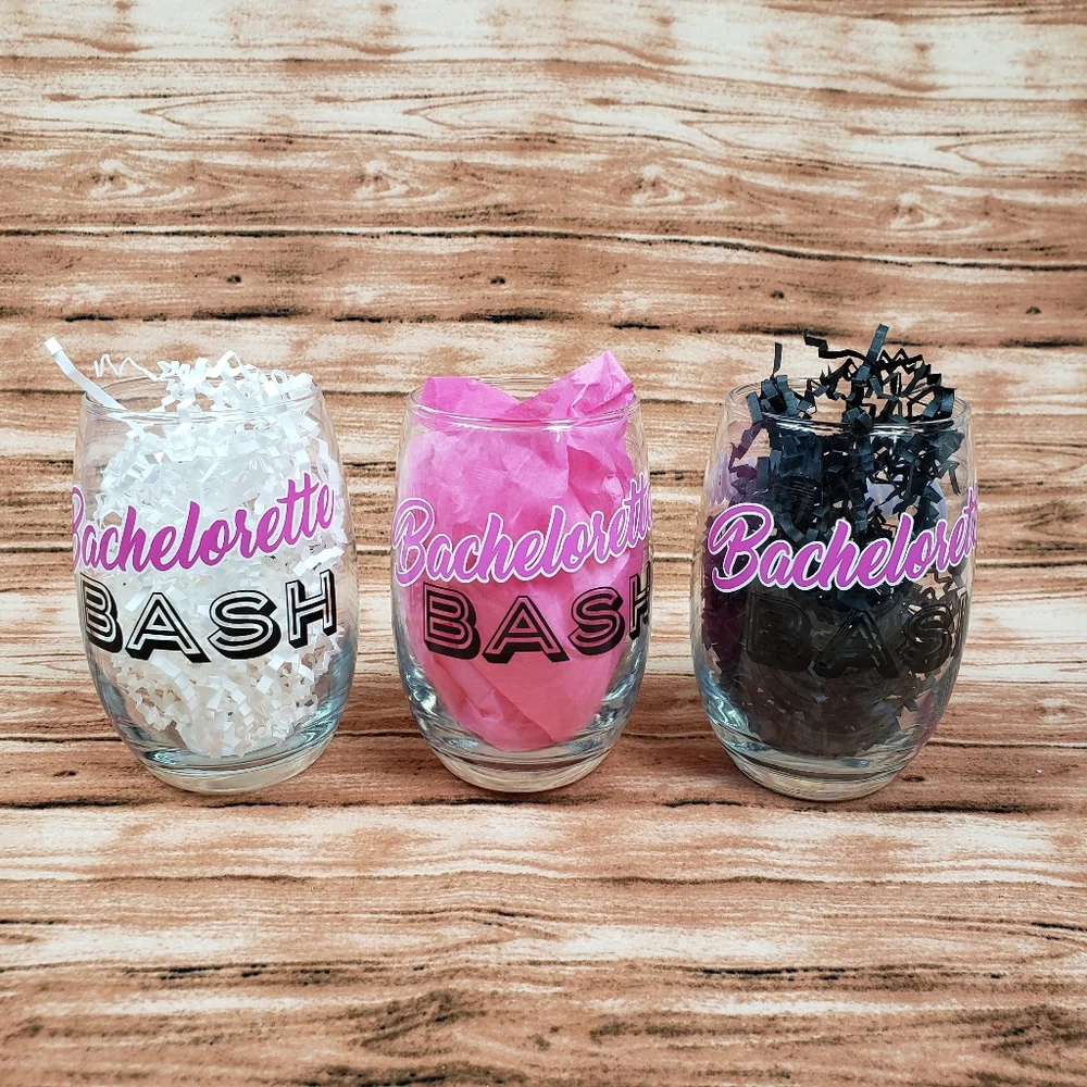 4 for $8 Bachelorette Bash Glasses